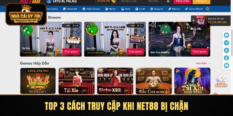 Những cách truy cập khi NET88 bị chặn